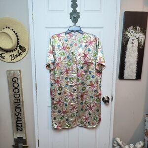 Vanity Fair floral Night gown dress size large